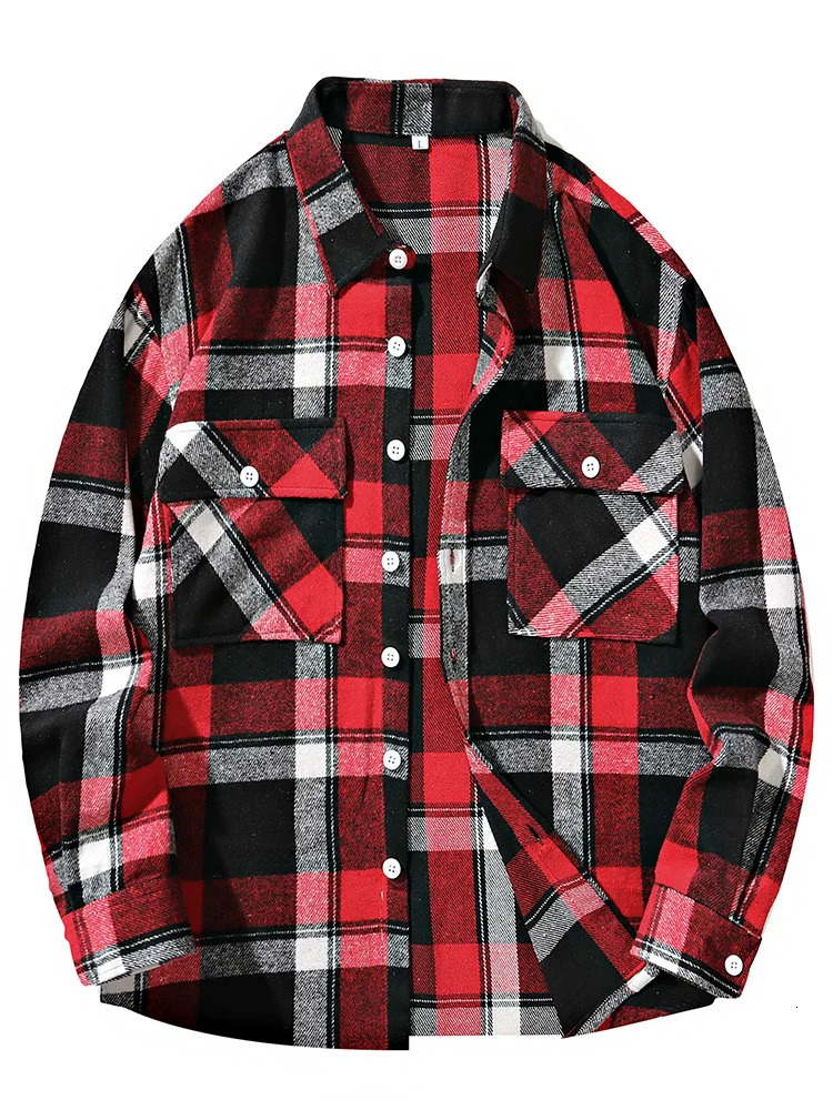 8XL 7XL mens plain flannel long sleeved plus size loose hip-hop street mens casual shirt oversized mens soft dress shirt 241008