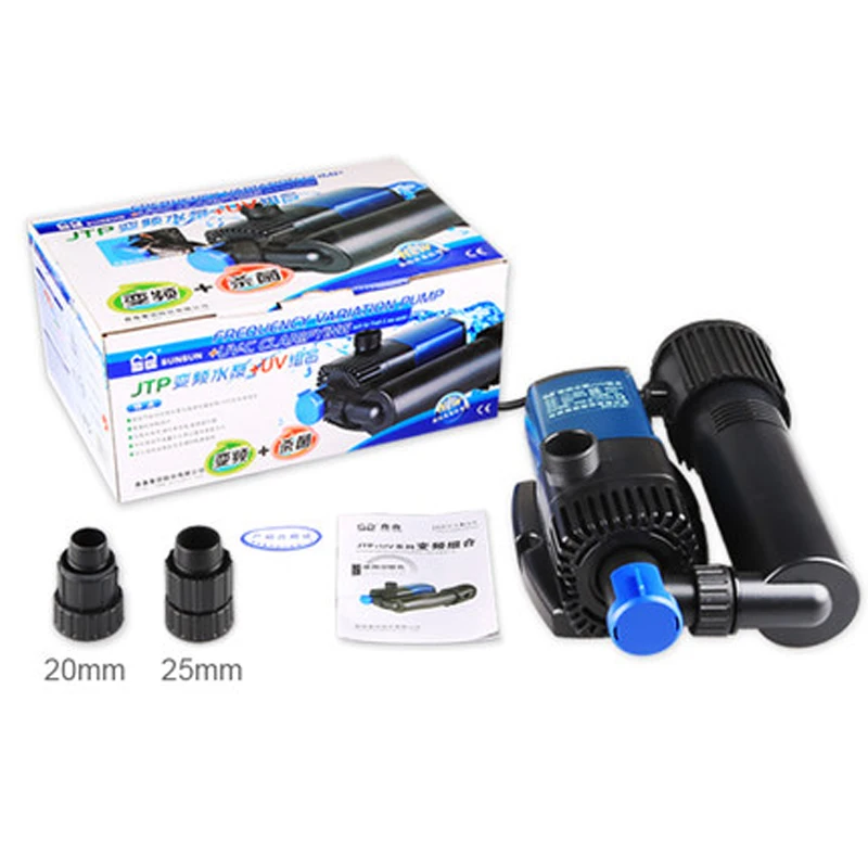 SUNSUN fish tank aquarium variable frequency water pump + UV lamp Frequency conversion water pump with UV submersible pump
