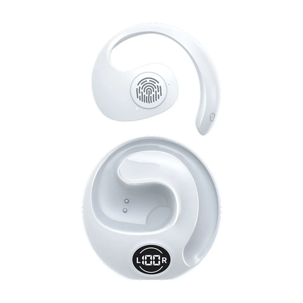 Wireless with Mic Bluetooth-Compatible 5.3 Over Earhooks Headset Portable HIFI Headphones for Running Workout Sports