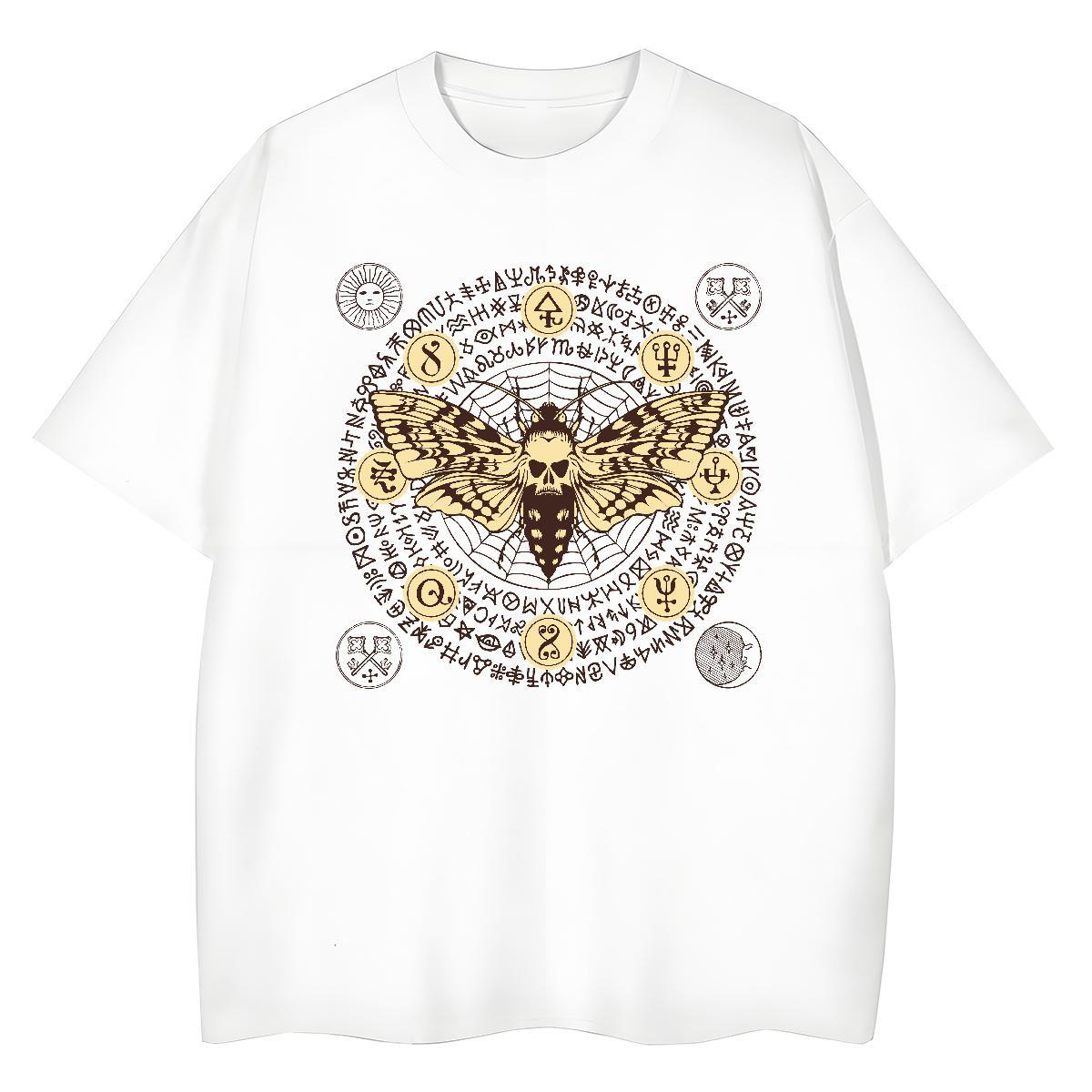 2024 DIY Women T Shirts 230g Pure Cotton Breathable Crew Neck Daily Wear skull Unisex Tshirts Comfortable Custom Print Plus Size Top Shirts