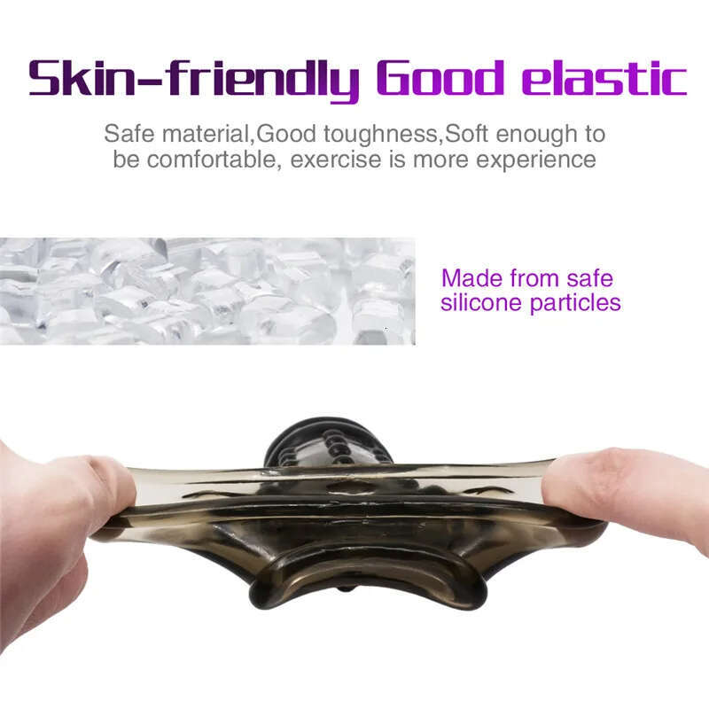 Soft Sleeve Reusable Condom es With Particles Toys Erotic Extender Delay Ejaculation Sex Toy Men
