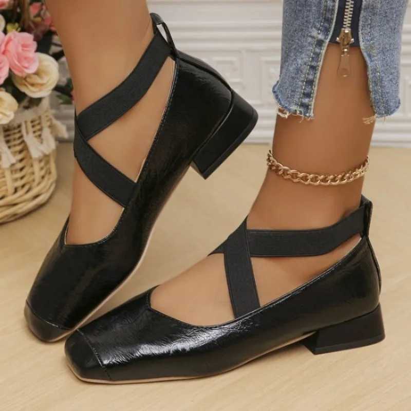 Meotina Women Genuine Leather Mary Janes Square Toe Flat Buckle Shallow Ladies Fashion Career Shoes Spring Autumn Gold Silver 40LX241014
