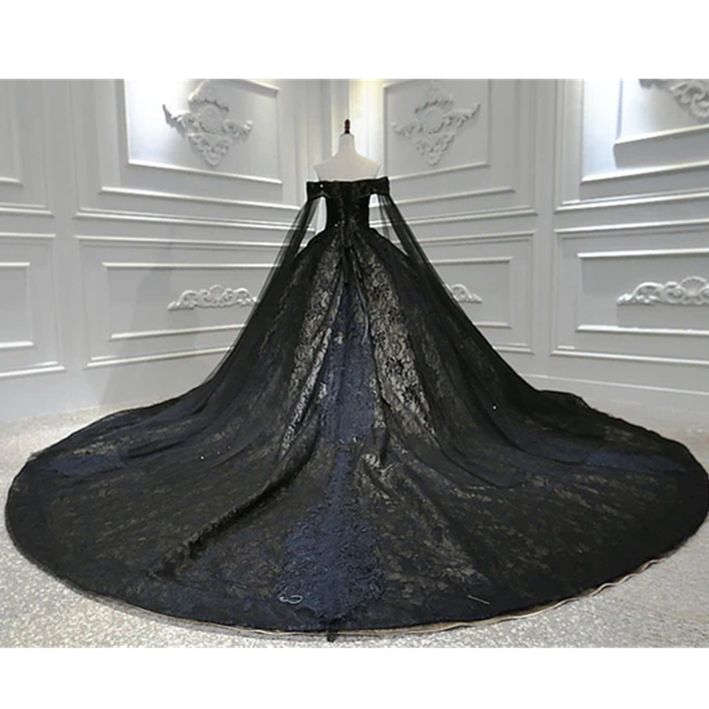 Black Luxury Sparkle Off Shoulder Wedding Dresses 2024 High-end Beading Bridal Gowns Custom Made Ball Gown Weddings