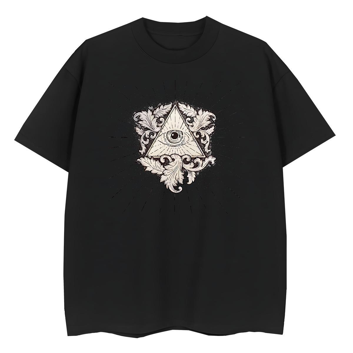 Designer T-Shirts 230g Cotton Breathable Soft Summer Casual eye of the devil Women Tees Designer Nice Custom Printing Tops