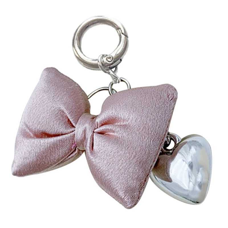 Cute bow keychain charm keychain charm simple phone leak proof hanging rope decoration perfect gift for friends Y241014