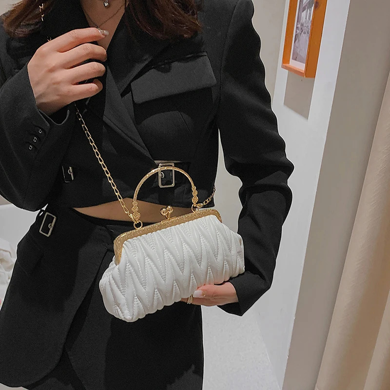 Elegant Handbags for Women Wedding Party Womens Bag Trend Evening Bags Fashion Clip Crossbody 241011