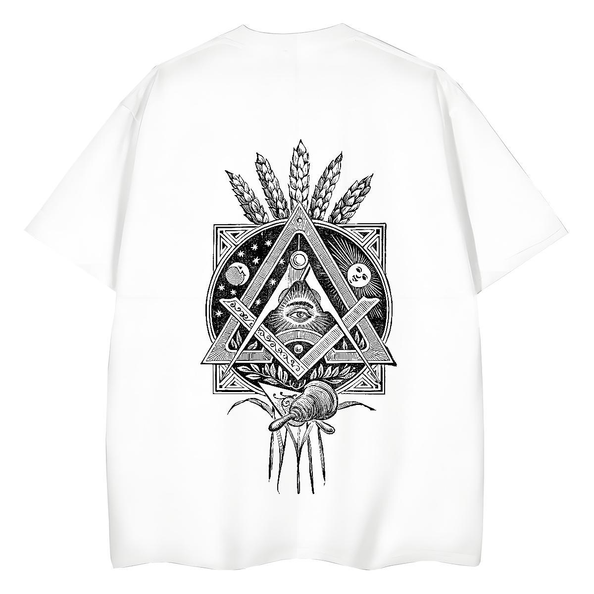 New Arrival Woman T Shirts 230g 100% Cotton Breathable Short Sleeve Casual Sport eye of the devil Women Tshirts Popular Custom Print Oversized Tops