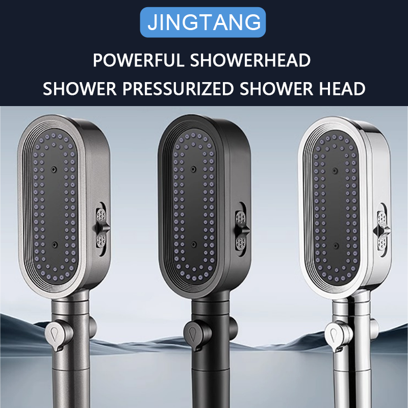 Shower pressurized shower head household rain shower bath bathroom bath head super strong bath bar flower sun lotus head set