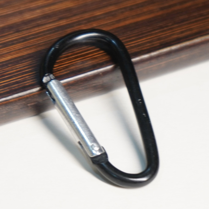 Heavy Duty 7mm Wire Carabiner Clip - D-Type Design Model 8 for Outdoor Activities