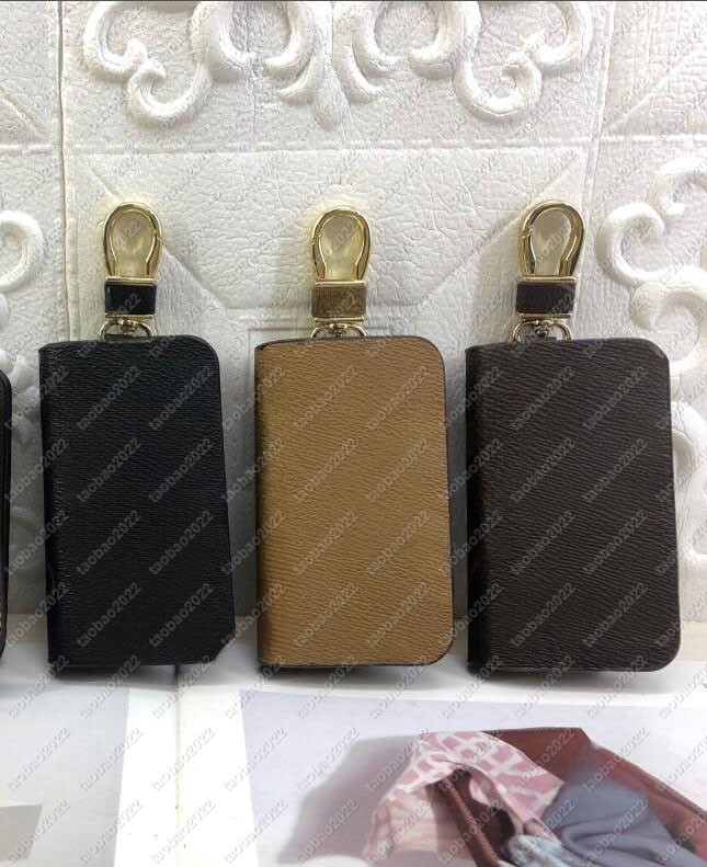 Designer men Universal Car Key bags Case unisex Male Genuine Leather Key's Holder Women Zipper Smart Keychain Cases Cars Keys Pouch Bag Wallets AA