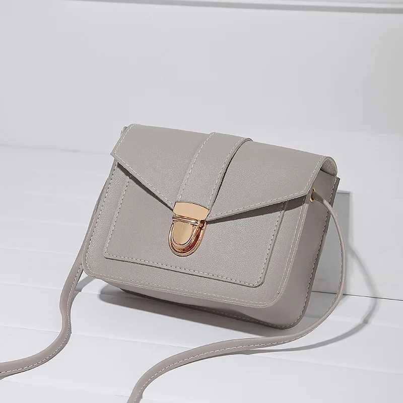 Fashion Mini Ten Font Womens Bag Mini PU Leather Shoulder Messenger Bag Bolsas Womens Mobile Wallet Messenger Bag M241014
