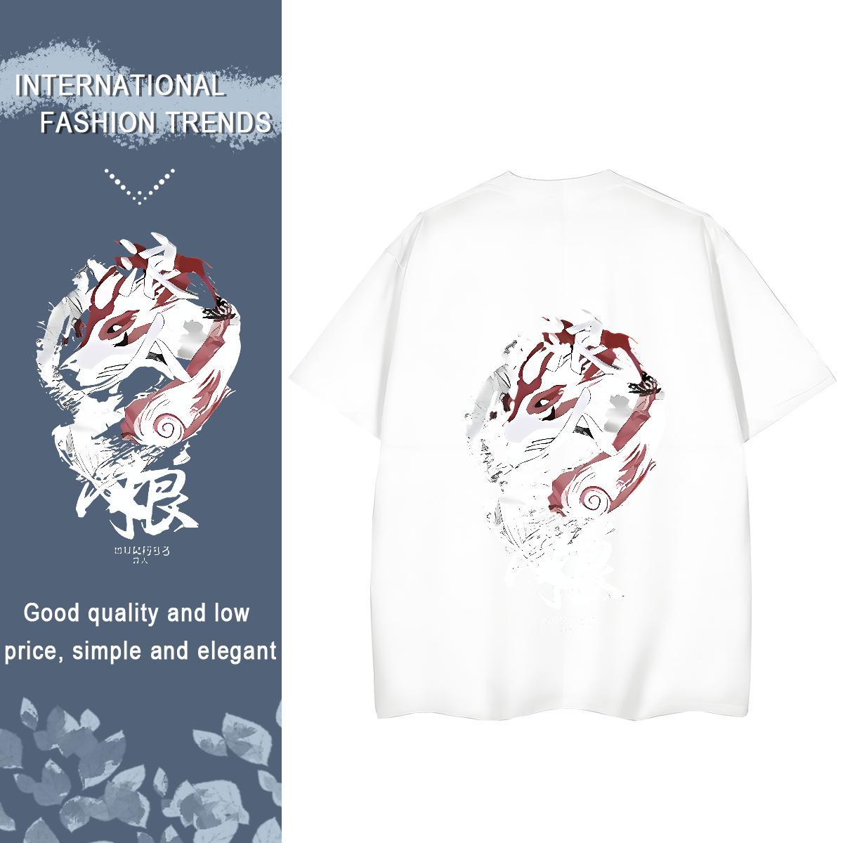 Casual New Woman T Shirts 100% Cotton 230g Breathable Short Sleeve Spring Summer Line Dragon Womens Tshirts Comfortable Custom Cartoon Clothes Shirt