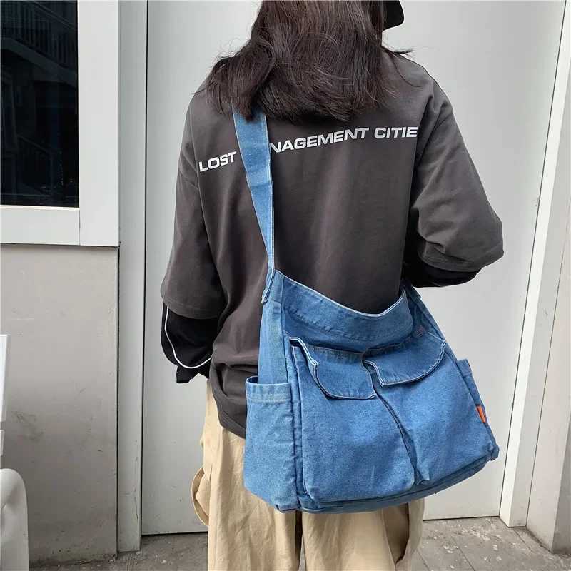 Canvas Bag Crossbody Bags for Women Casual Student Classroom Bags for Girl Designer Bags Wallets and Handbags M241014