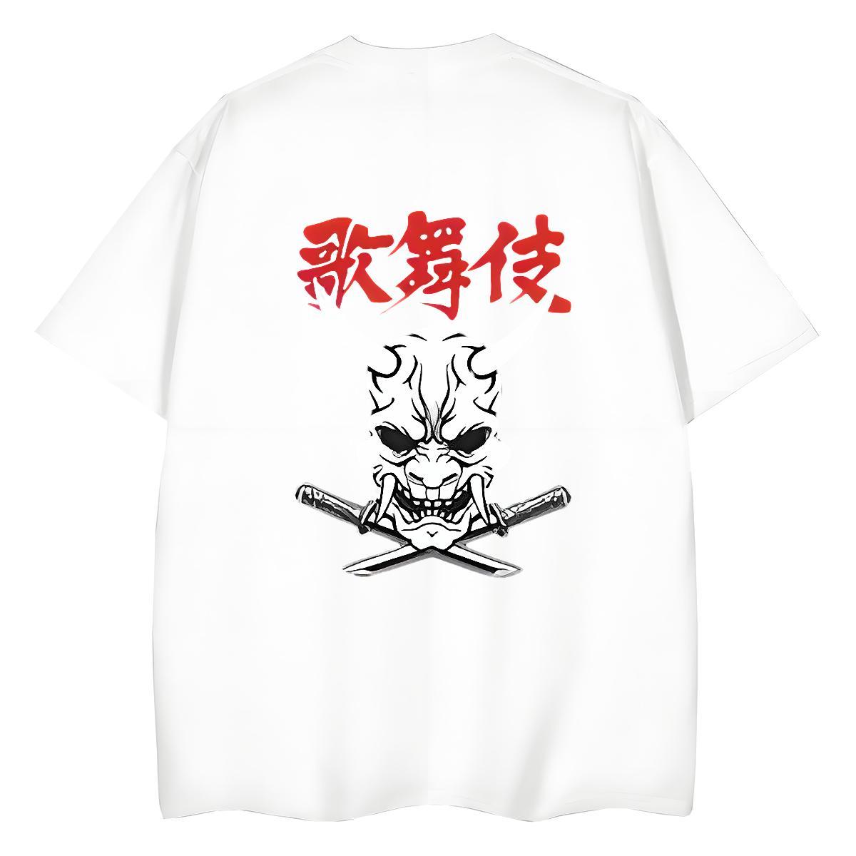 Factory Direct Women T Shirts 230g Pure Cotton O Neck Short Sleeves Hip Hop skull Lady T shirt Popular Anime Print Clothes Shirt