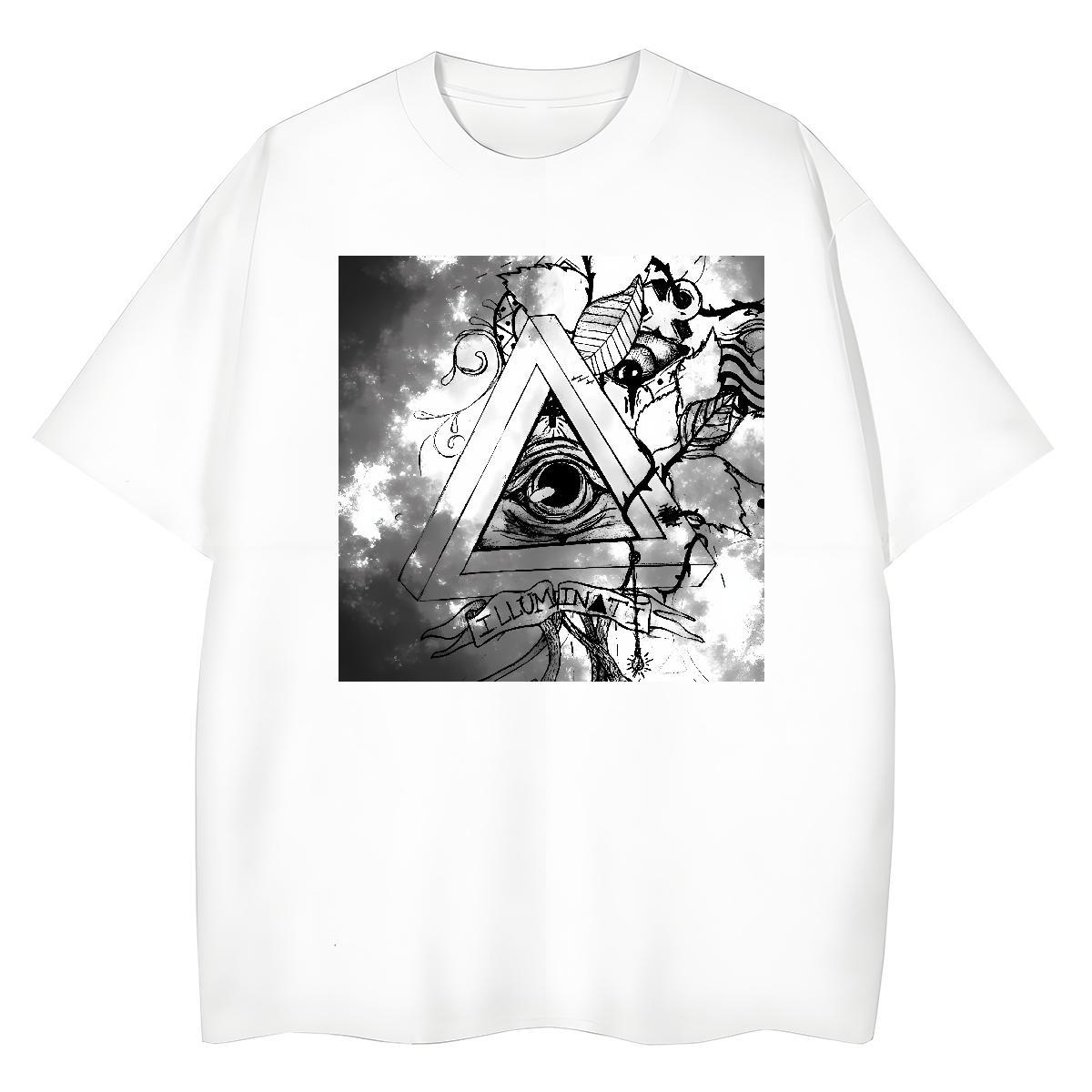 Stylist T Shirt For Woman 230g Pure Cotton Breathable Short Sleeve Daily Wear eye of the devil Women Tshirts 5A Custom Cartoon Tee Shirt