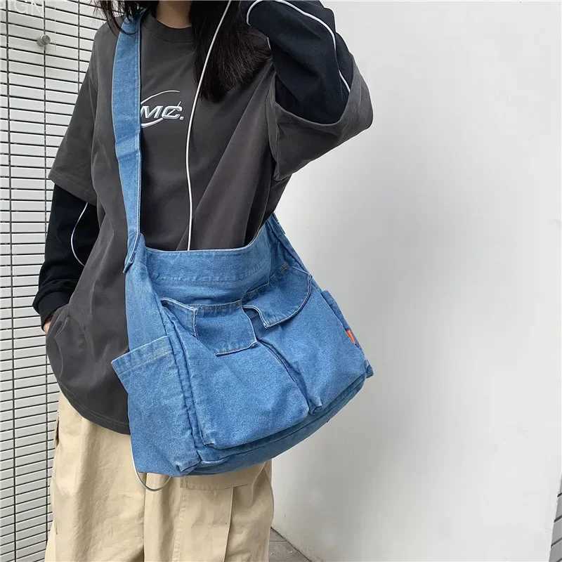 Canvas Bag Crossbody Bags for Women Casual Student Classroom Bags for Girl Designer Bags Wallets and Handbags M241014