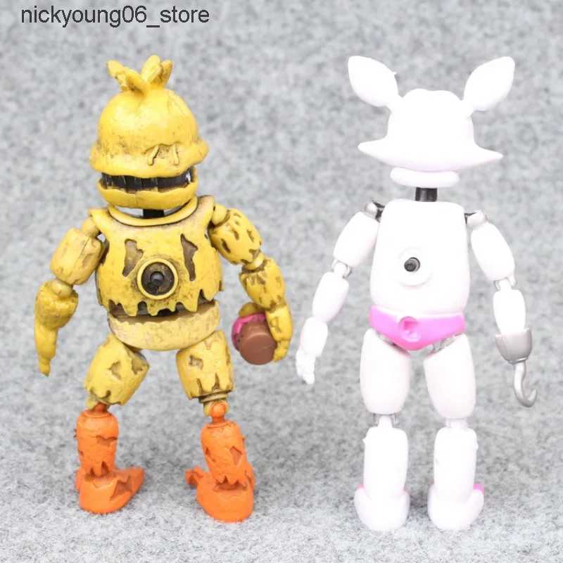 Action Toy Figures FNAF Panic Game Midnight Toy Bear Foxy Chica Fazbear Bonnie Action Figurine Anime1 PCS Randomly Sent L240910