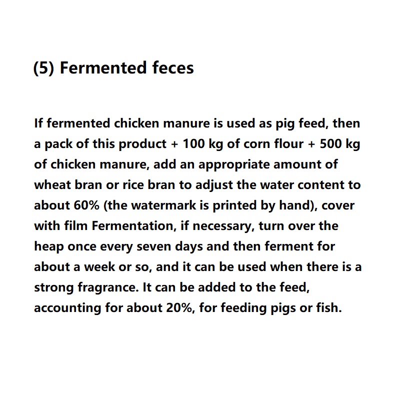 Enhanced Vitality 99 Enzyme Starter Breeding Poultry Veterinary Bacteria Forage Degraders Bean Dregs Swill Straw Feed