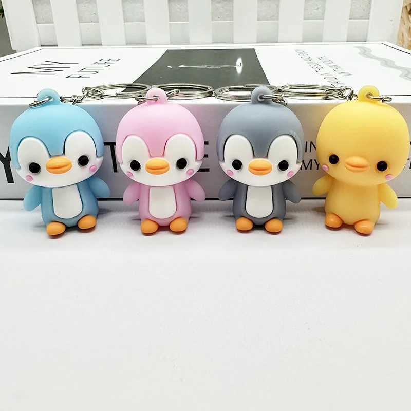 Creative and cute little penguin car keychain pendant doll bag pendant blind box small gift cute keychain Y241014