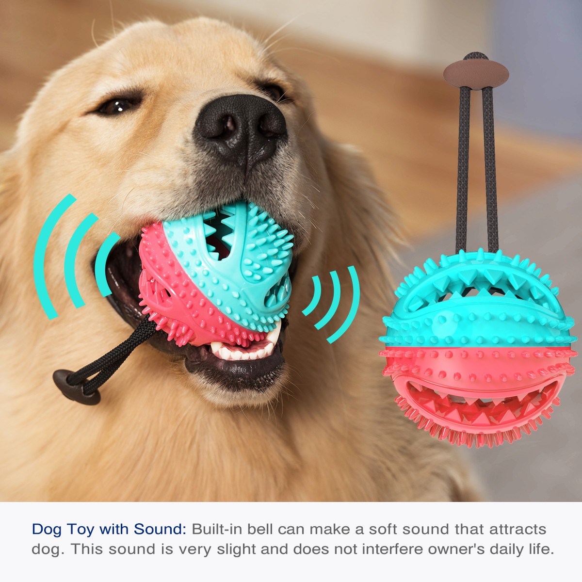 Rubber Indestructible Treat Dispensing Ultra Ball Hiding Food Interactive Pet Ball Chew Dog Toy