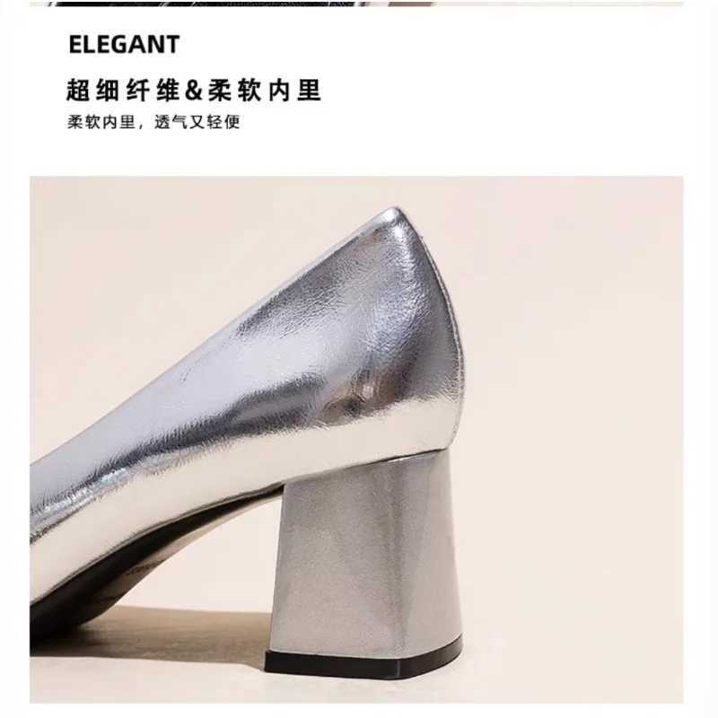 Women Flats Single Shoes Spring Autumn Solid Pu Rhinestone Mary Jane Shoes Casual Ladies Slip on Loafers Sliver Gold MoccassinLX241014