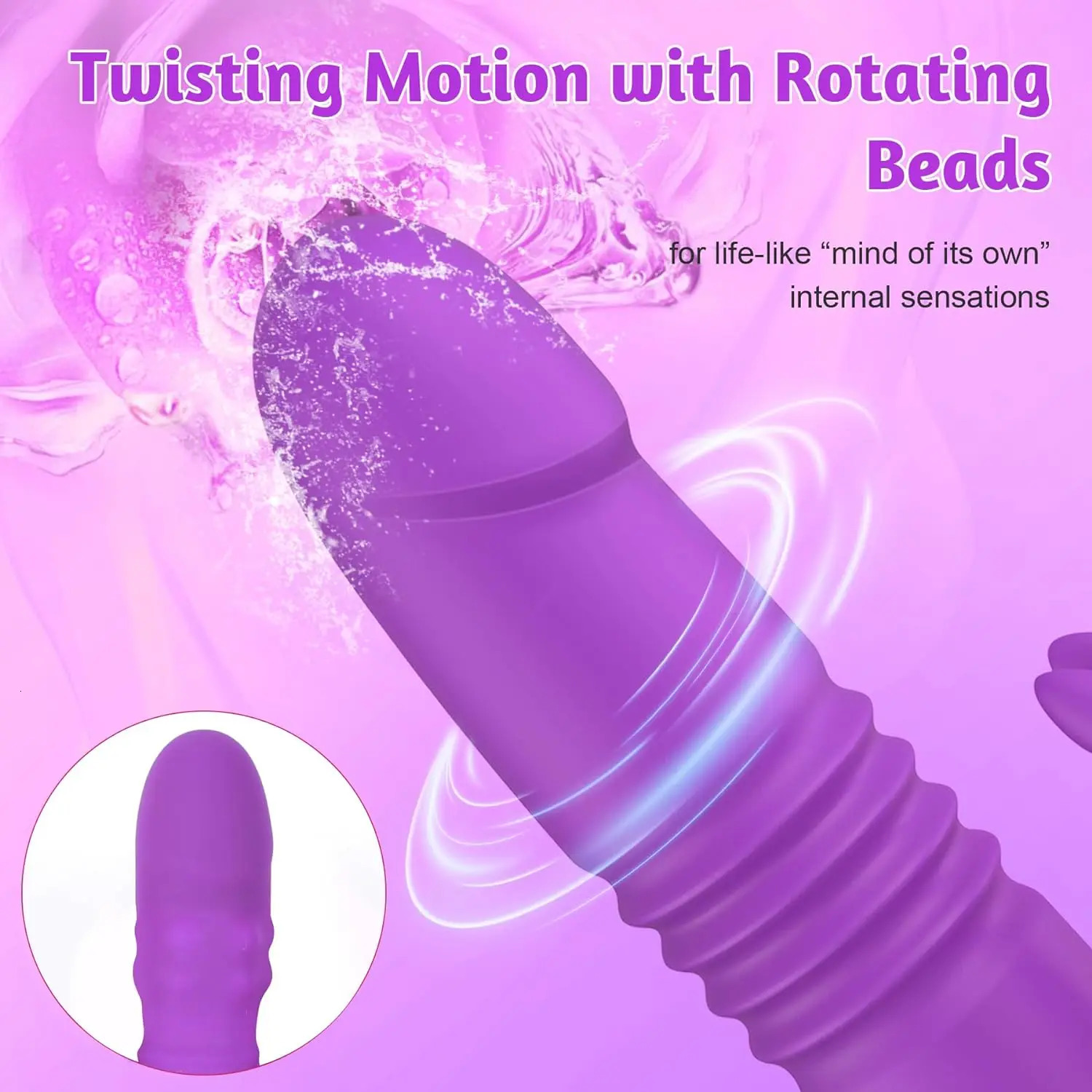 Vibrators Thrusting Vibrator for Women Female Sex Toys Rabbit Vibrators with G Spot Clitoris Stimulator Adult Toys AV Wand 241014