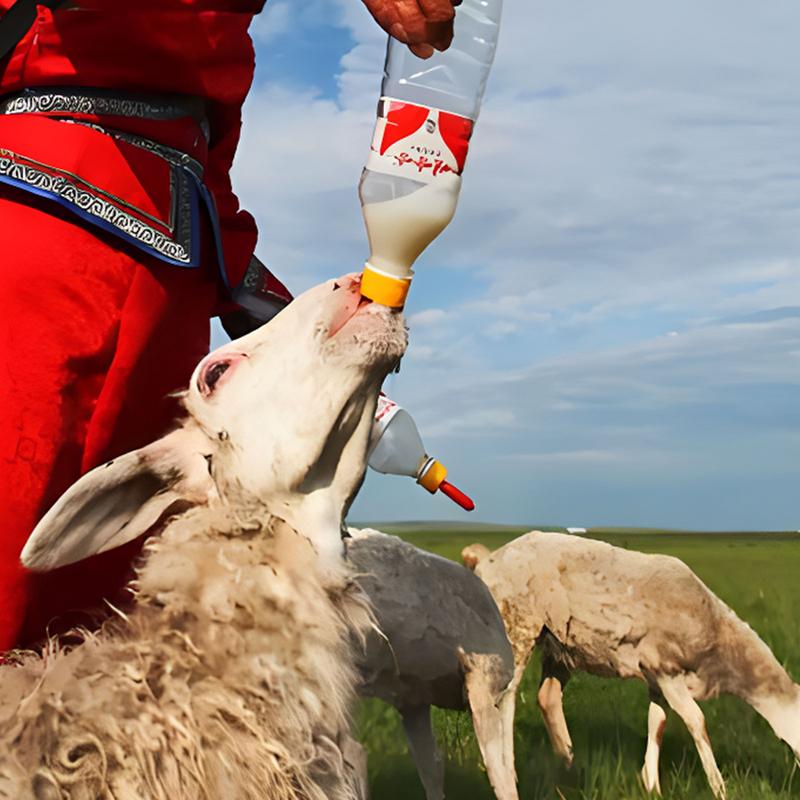 10pcs Lamb Goat Milk Nipple Drinker Livestock Feeding Tools Soft Rubber Pacifier Bottle Feeding Artifact Teats For Feeding Sheep