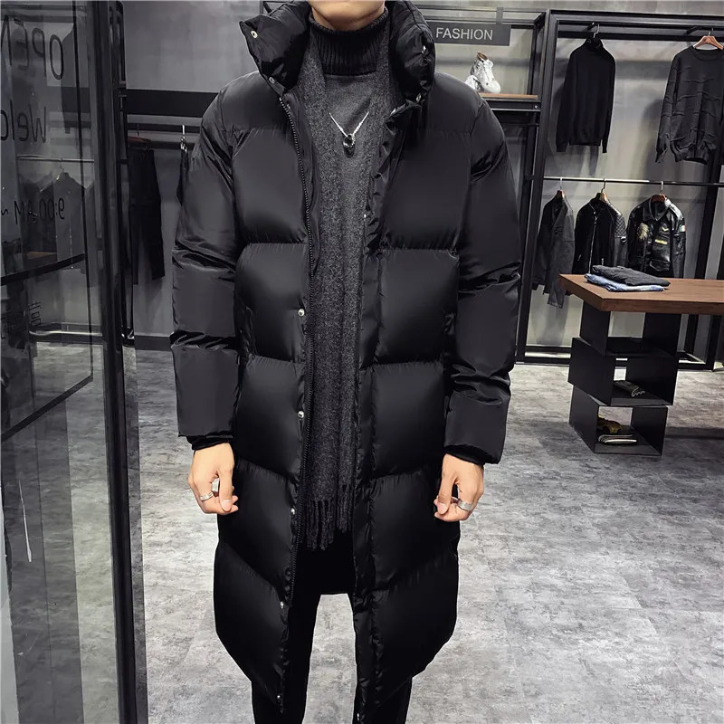 Plus Size 5XL Winter Casual Long Jacket Mens High Quality Casual Fashion Parka Mens Thick Windproof Jacket 241007