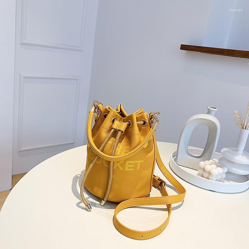 3 Drawstring M's Cross-border Bag Women's 2024 Winter European And American Bucket Single Shoulder Crossbody Satchel Export 4