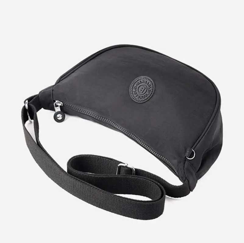 Casual nylon homeless cross bag suitable for womens half moon shoulder bag large capacity handbag womens daily travel shopping bag M241014