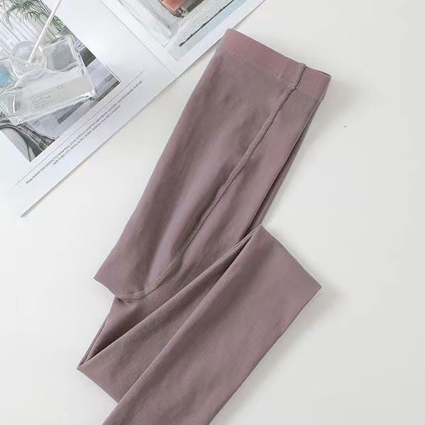 2025 New fashion Designer Autumn Winter Women s Black Translucent Bare Leg Artifact Silk Socks Bare High Waist Abdominal Tightening Cabin Crew Grey Pa