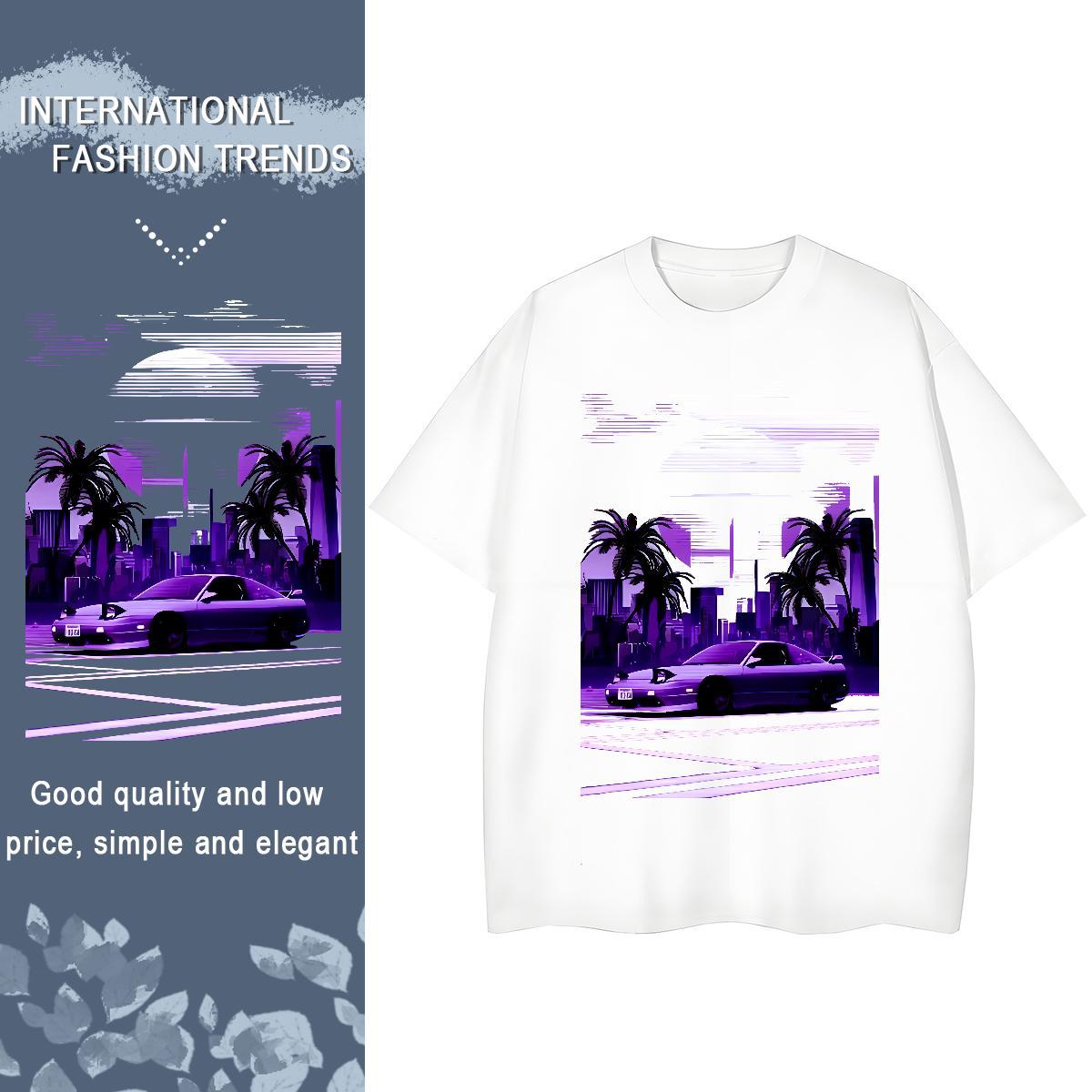 Fashion Casual Women T Shirts 230g Pure Cotton Round Neck Short Sleeve Sport beach Women Tshirts Loose fit Black Oversized Tops Tees