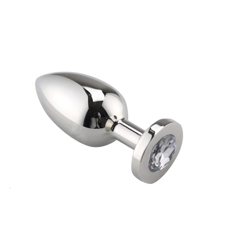 Real 403 Stainless steel huge heavy small medium large size set jewerly Crystal Metal anal beads butt plug insert ass sex toy 241010