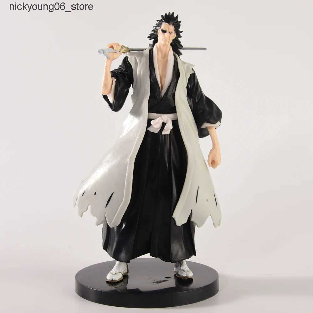 Action Toy Figures 18cm BLEACH Anime Figure Hitsugaya Toushirou Zaraki Kenpachi Kurosaki Ichigo PVC Action Figure Collectible Model Toys Kid Gift L240