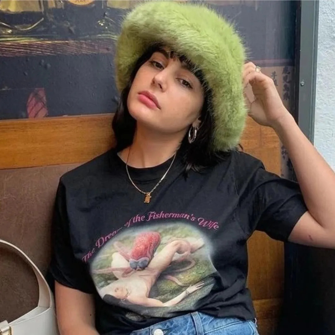 58-60cm Xl fashionable faux fur bucket hat for women in winter warm and large faux fur fluffy plush fisherman hat for outdoor skiing in Panama 241014 - view 7