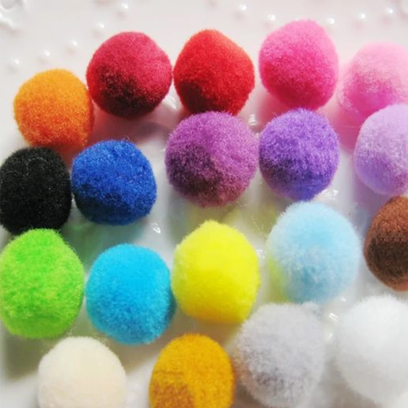 10 20 pcs/lot Soft Cat Toy Plush Balls Kitten Toys Candy Color Colorful Ball Interactive Cat Toys Play Scratch Catch Hamster Toy