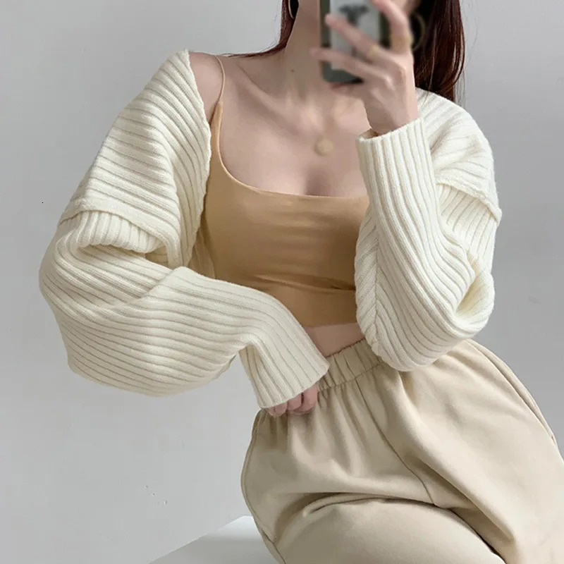 Womens Bolero Shrug Cardigan Knit Casual for Everyday Date Nights Parties Solid Color Long Sleeve 241009