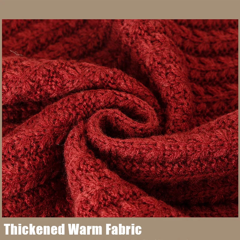 8PcsSoft and versatile Korean version of the knitted wool solid color scarf female autumn and winter thickened couple neck scarf 241009