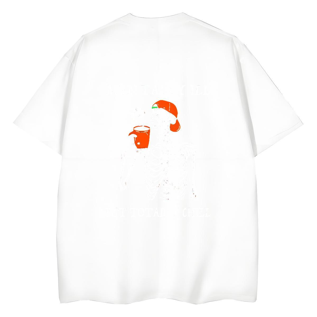 Custom T-Shirts for Women 230g Cotton Breathable Soft Casual skull Couples T Shirts Lady Anime Print Clothings