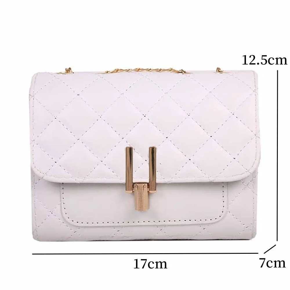 Fashion Summer Womens Shoulder Bag Korean Edition Pu Leather Texture Chain Diamond Handbag Messenger Bag Cross Body Phone Bag M241014