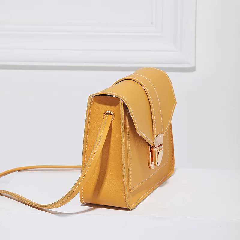 Fashion Mini Ten Font Womens Bag Mini PU Leather Shoulder Messenger Bag Bolsas Womens Mobile Wallet Messenger Bag M241014