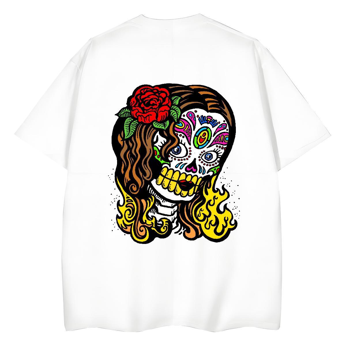 TOP Quality T-Shirts for Women 230g Cotton Short sleeve Soft Spring Summer flower Lady T shirt Wholesale Custom Printing Tee Shirt