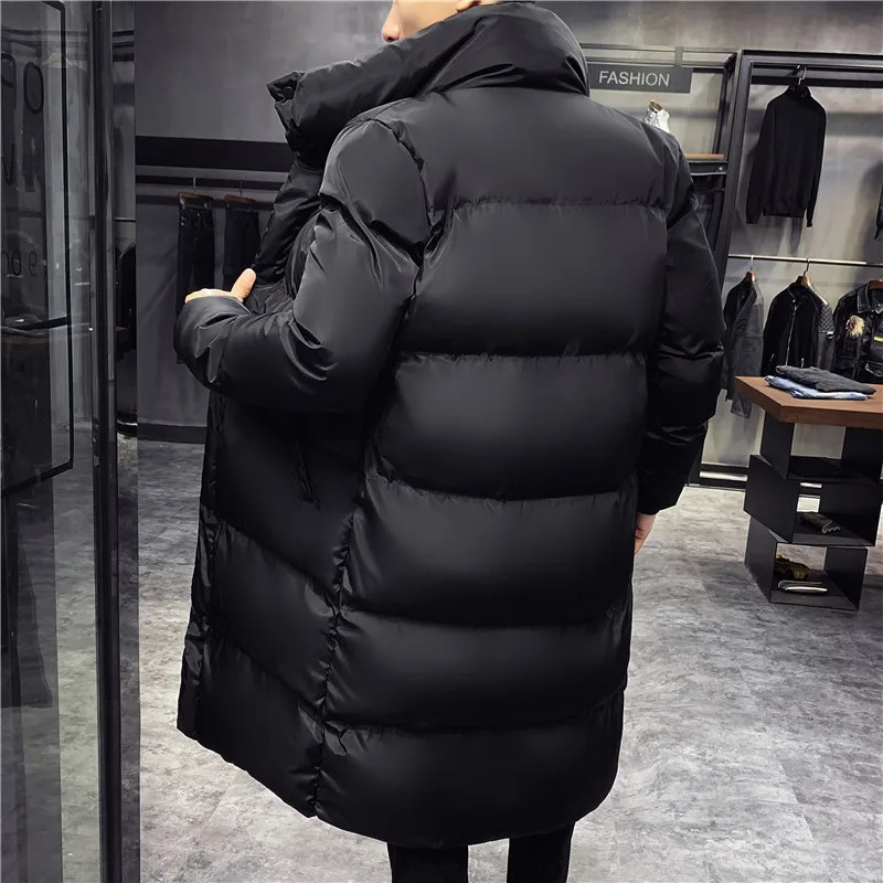 Plus Size 5XL Winter Casual Long Jacket Mens High Quality Casual Fashion Parka Mens Thick Windproof Jacket 241007