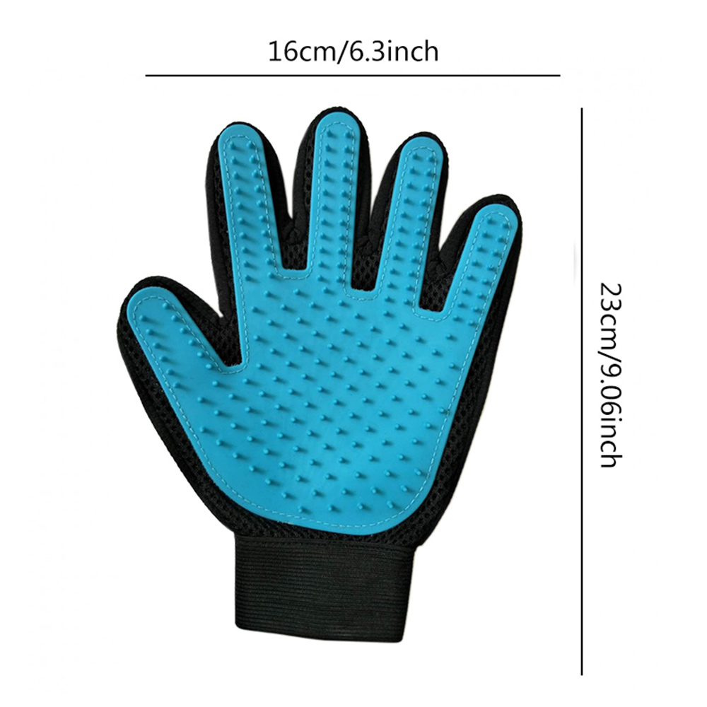 Pet Dog Cat Grooming Glove Pet Hair Remover Massage Deshedding Glove Brush for Long Short Fur Dogs Cats Rabbits Horses and More