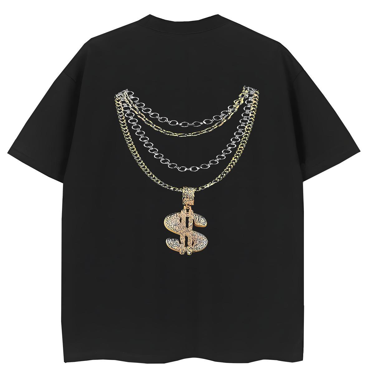 TOP Quality T-Shirts 100% Cotton 230g Crew Neck Breathable Spring Summer money Womens Tshirts Comfortable Anime Print Top Tees