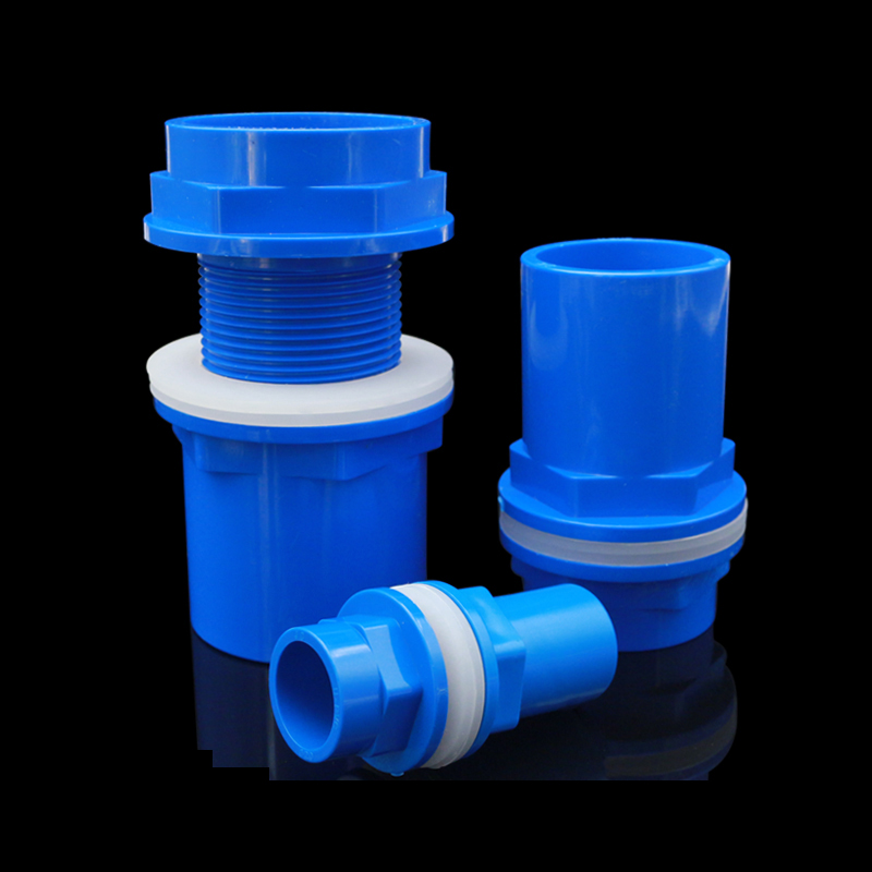 NuoNuoWell Aquarium Pond Bulkhead Connector Fish Tank Marine Pipe Drain Fitting Connector 20/25/32/40/50mm Solvent Weld