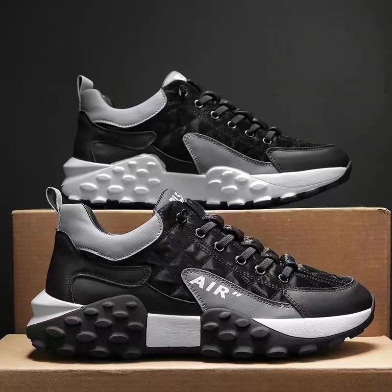 Men's Shoes 2024 Spring and Autumn Hot New Student Running Sports Shoes Breathable Casual Shoes Thick Soled Daddy Shoes Men