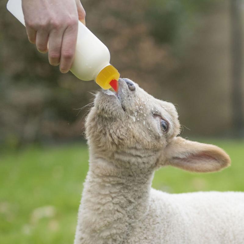 10pcs Lamb Goat Milk Nipple Drinker Livestock Feeding Tools Soft Rubber Pacifier Bottle Feeding Artifact Teats For Feeding Sheep