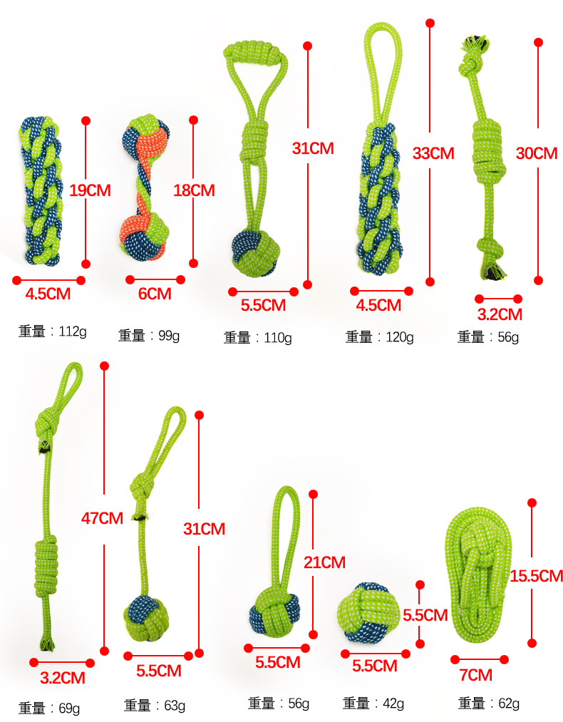 Wholesale custom environmental IQ training rope interactive toy dog chew pet toys