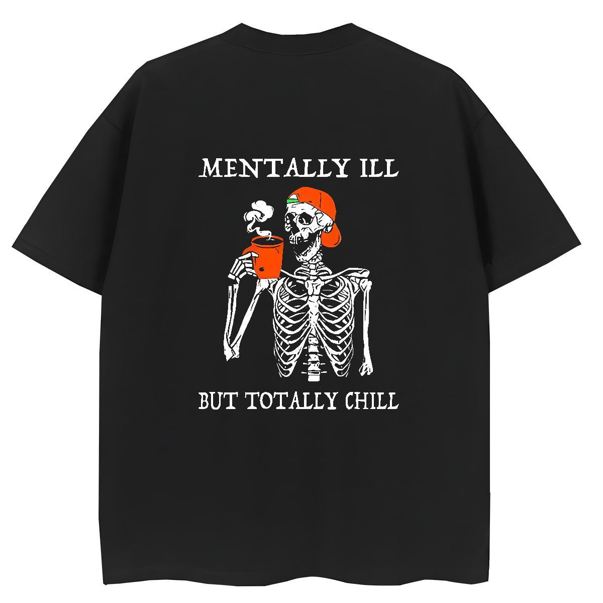 Custom T-Shirts for Women 230g Cotton Breathable Soft Casual skull Couples T Shirts Lady Anime Print Clothings